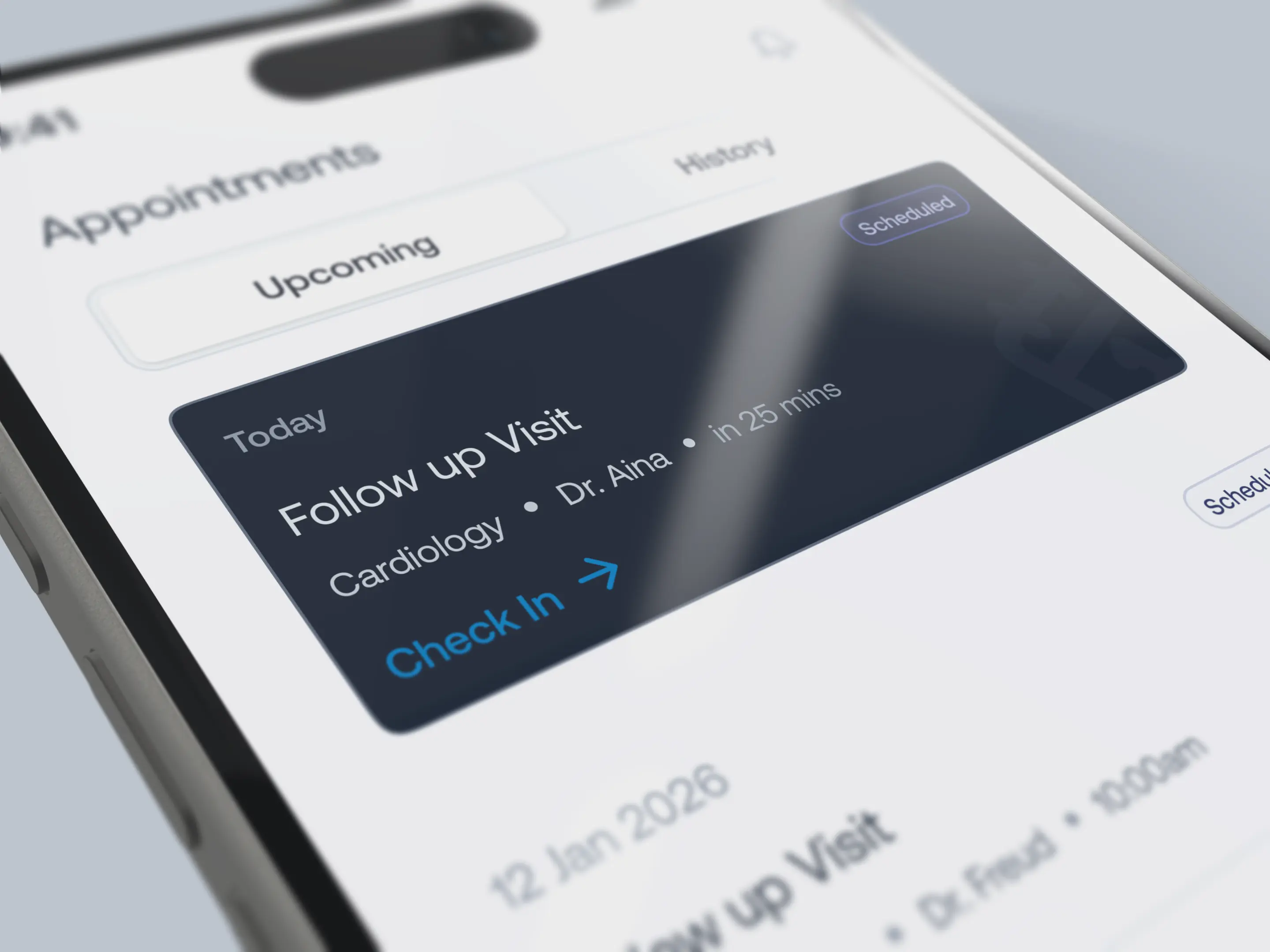 Hosqare check in process visuals